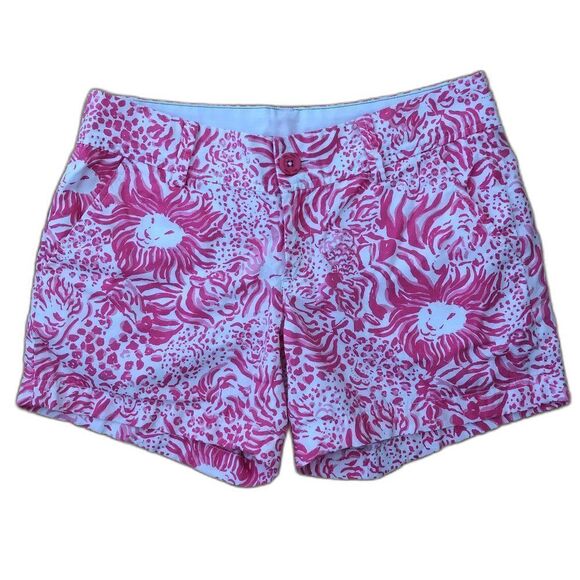 Lilly Pulitzer Pants - Lilly Pulitzer Get Spotted Callahan Short Pink White Size 2